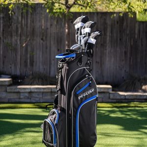 Precise Naturals M3 Men's 14 Piece Complete Right Hand Golf Club Package Set - 2 Colors and 3 Sizes Available